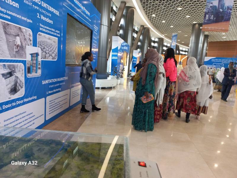 The market-based sanitation exhibit at the Ethiopian Innovation Centre